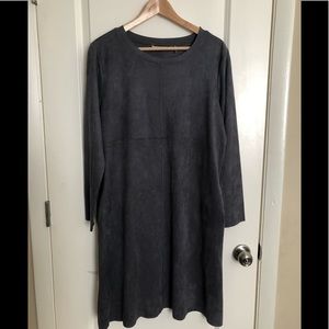 Charcoal grey long sleeve dress